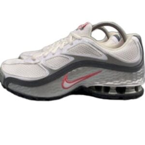 Nike Reax Run 5 Womens Size 9 White Silver Athletic Running Shoes 407987-116